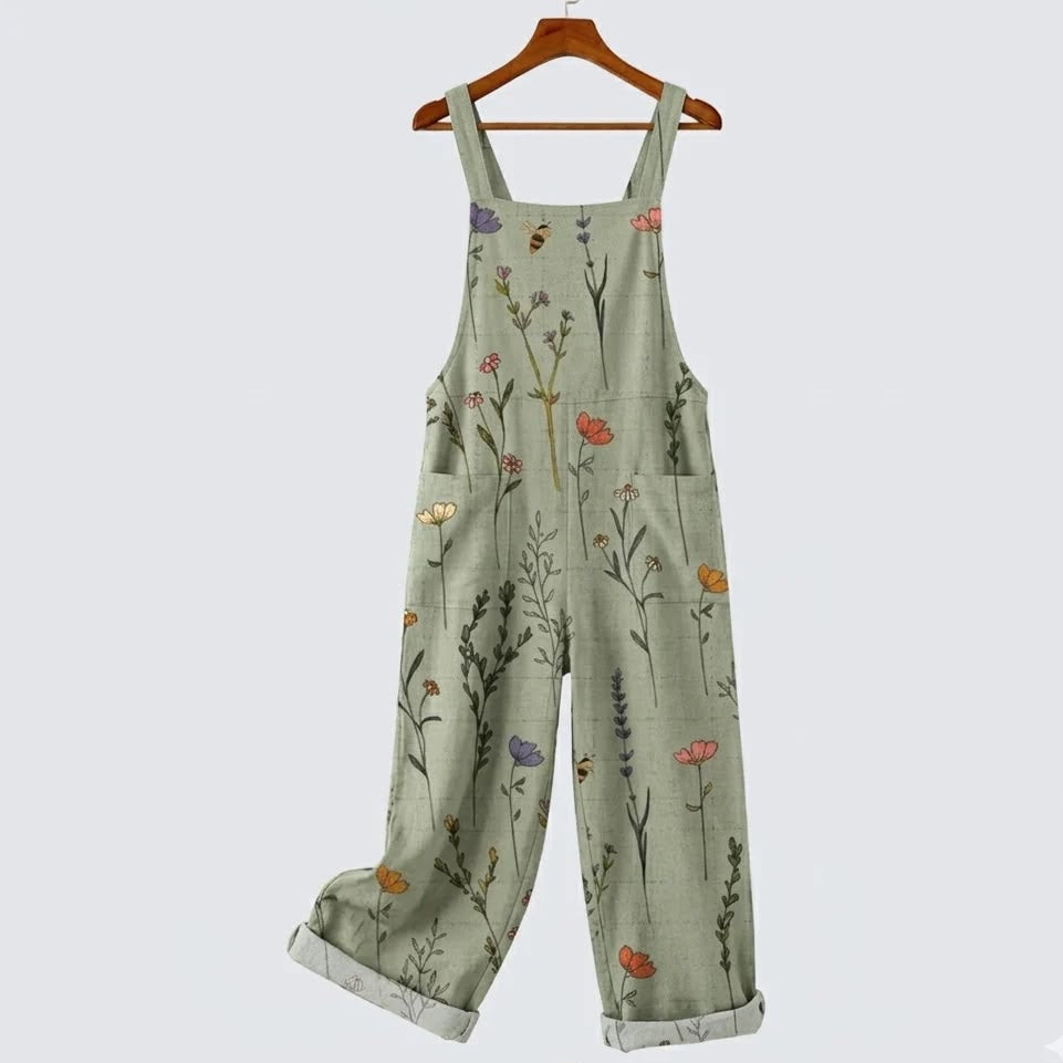Comfortable Printed Dungarees