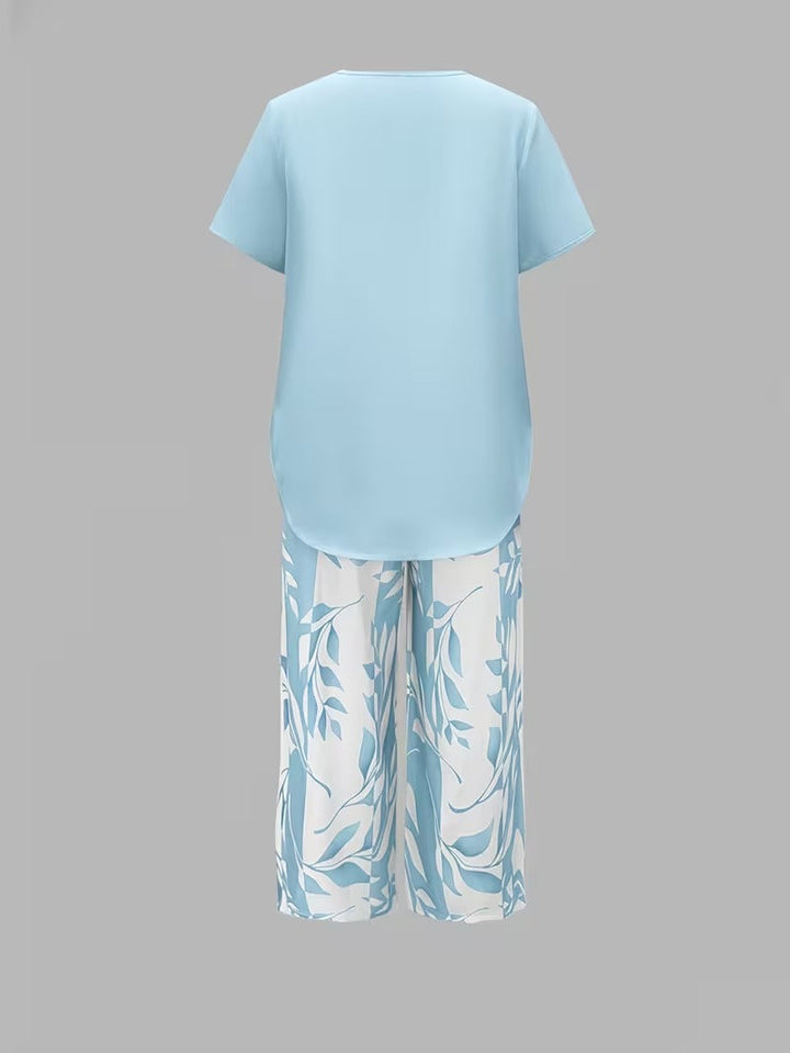 Avy | Casual Leaf Print Co-Ord Set